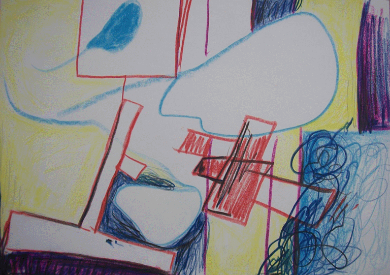 2 - o.T. 2013, Farbstift auf Papier, 30 x 42 cm