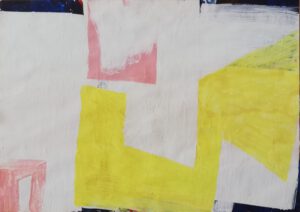 6 - o.T., 2024, Acryl auf Papier, 70 x 50 cm
